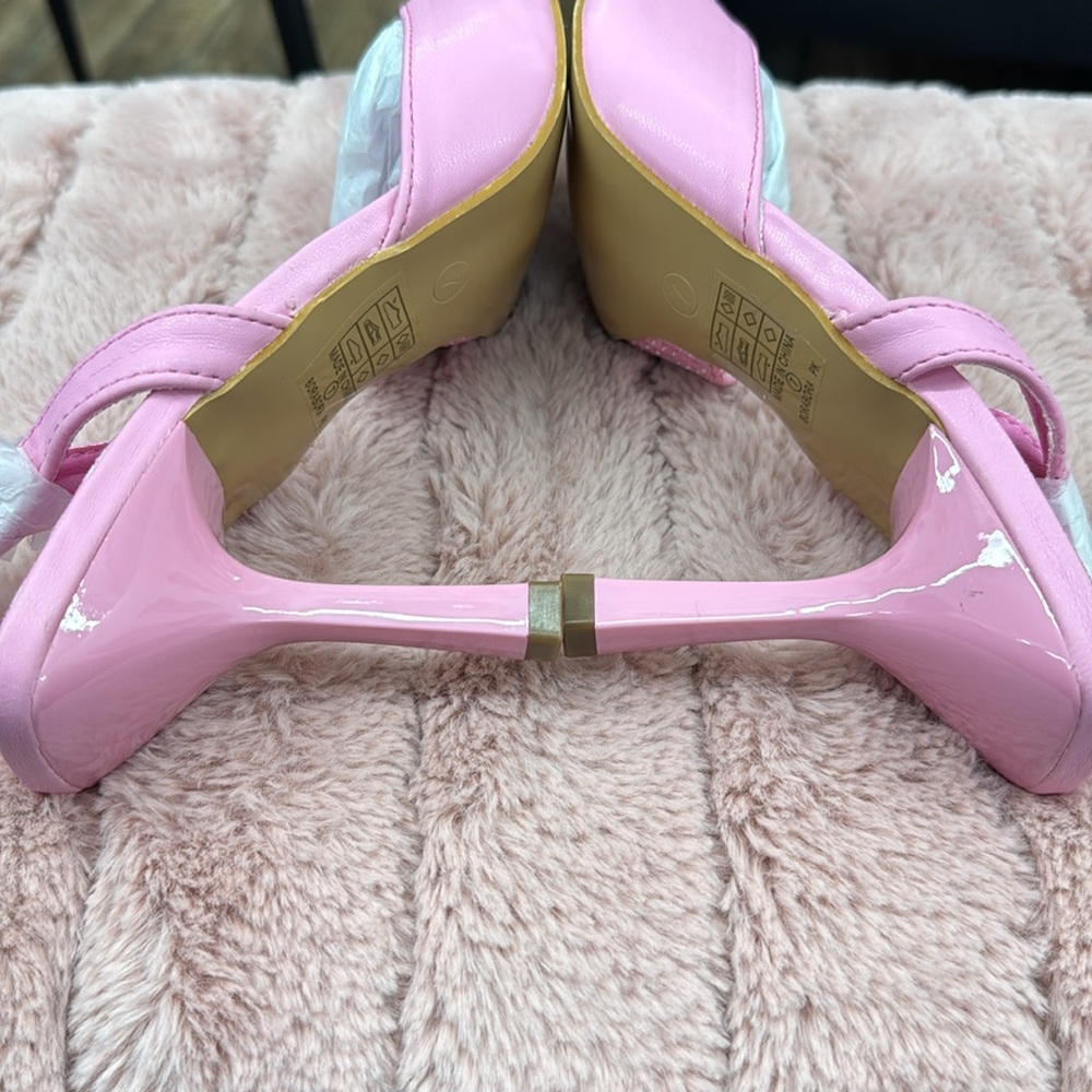 NWOT • 🩷 • Size 7 • Pink Summer Heels - Picture 7 of 14